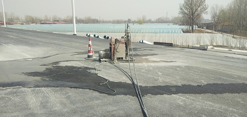 罗平道路回填土下沉注浆